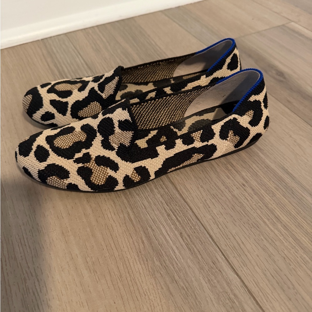 Rothy's Black and Tan Patterned Flats 7.5